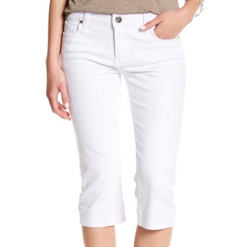 Kut From The Kloth Natalie Crop Stretch Jeans White 4 Petite